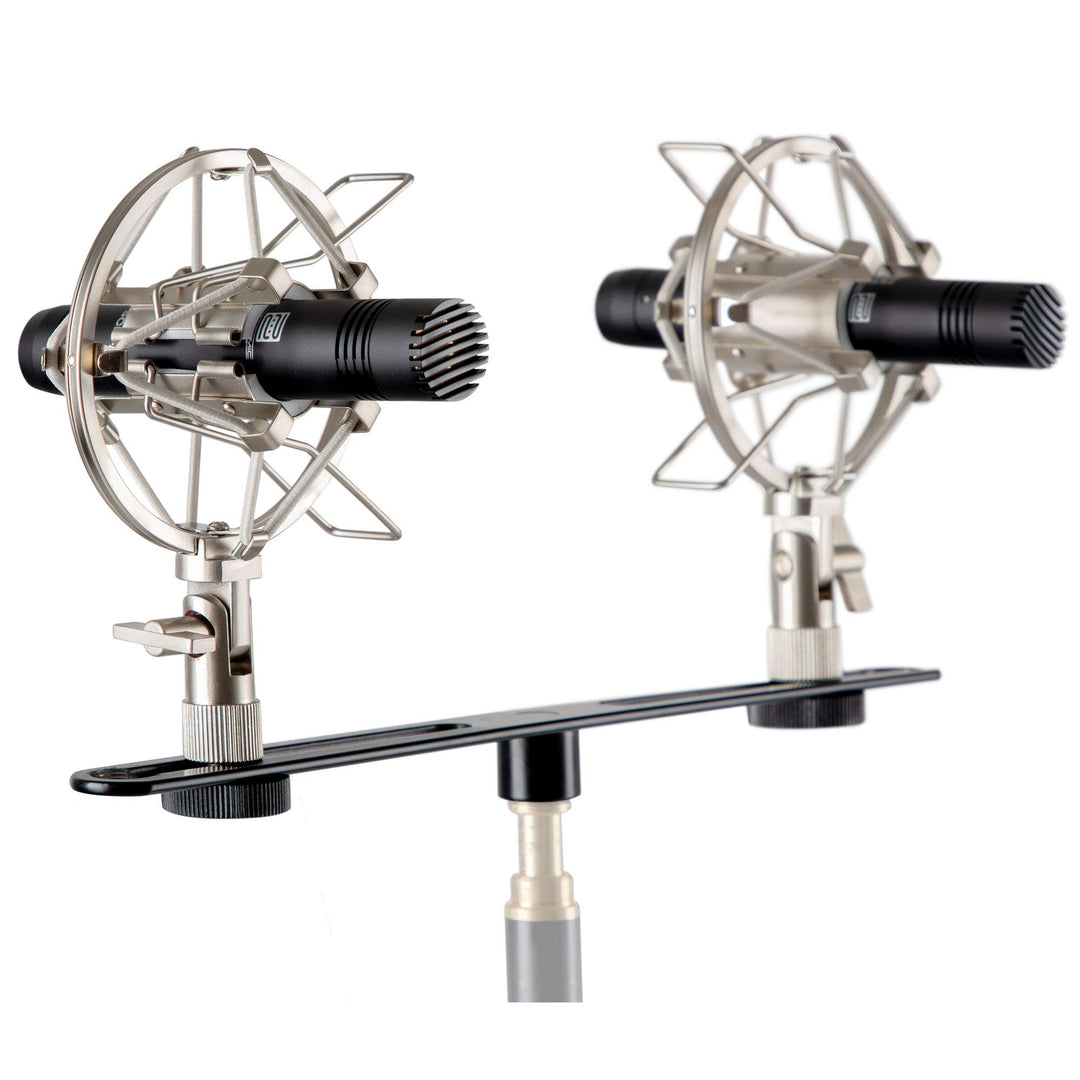 Pronomic SCM-1 Kleinmembran Mikrofon Stereo Set - Hochwertiger Koffer mit 2x Mikrofon, 1 x T-Bar Ste