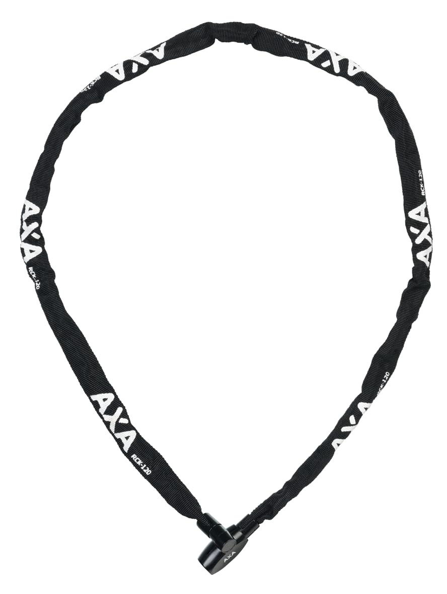 AXA Rigid RCK 120 Kettenschloss – Länge 120 cm – Stahlglieder 3,5 mm – Sicherheitsstufe 3 – Schwarz