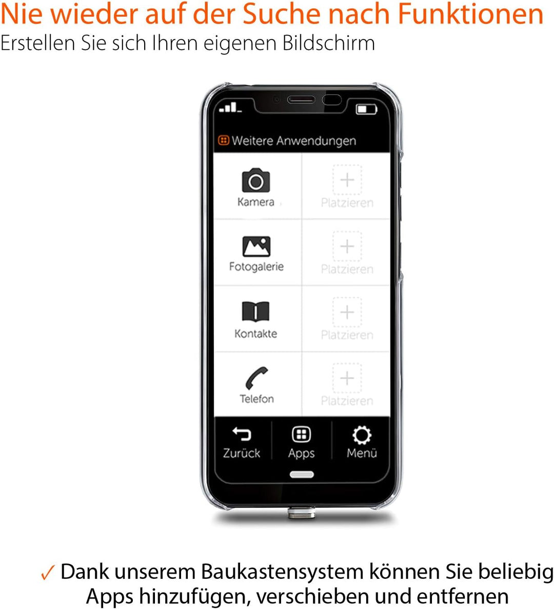 Gigaset GS195LS Smartphone für Senioren Made in Germany mit 3GB RAM ohne Vertrag – mit individuellem