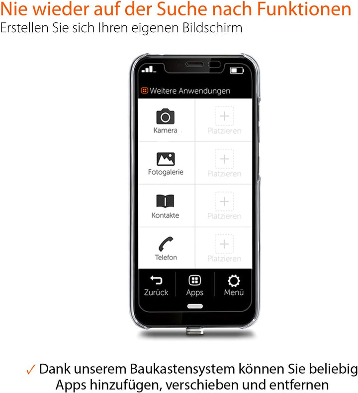 Gigaset GS195LS Smartphone für Senioren Made in Germany mit 3GB RAM ohne Vertrag – mit individuellem