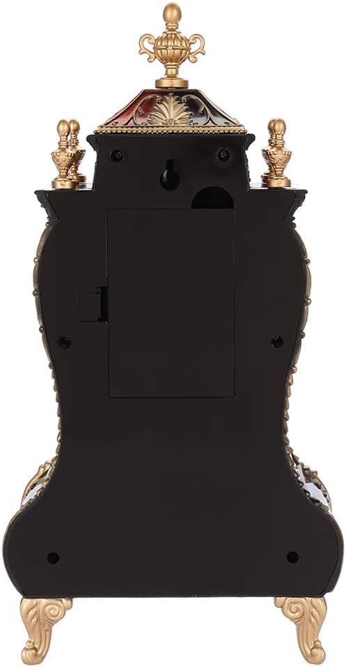 Joyzan Tischwecker, Wanduhr mit Pendel und Glockenspiel, Klassische Vintage-Tischuhr im europäischen