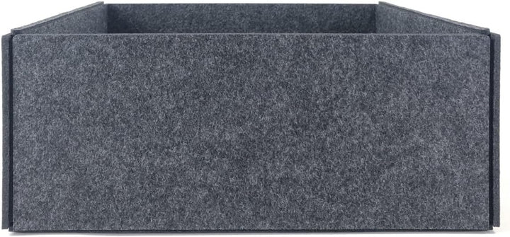 Box FILZ Aufbewahrung Ordnung Schubladenbox Regalbox Schrankbox Korb 6 Grössen (G4-29x30x12cm, anthr