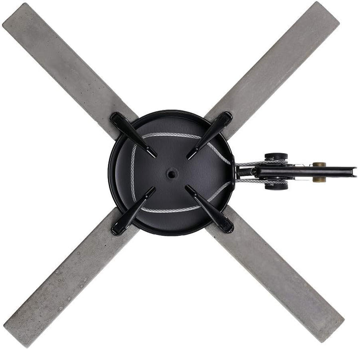 Krinner Design Weihnachtsbaum Christbaumständer Kopenhagen Beton/schwarz inkl. Fusspedal- und Einsei