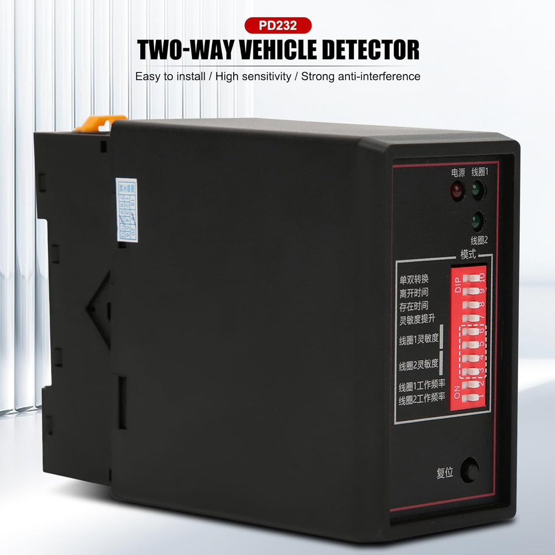 EVTSCAN PD232 220V Zweikanal-Induktiver Schleifendetektor-Sensor für Autoparkplätze