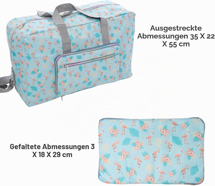 Arxus Grosse Faltbare Reisetasche Tragen Sie die Reisetasche am Wochenende über dem Gepäck mit Schul