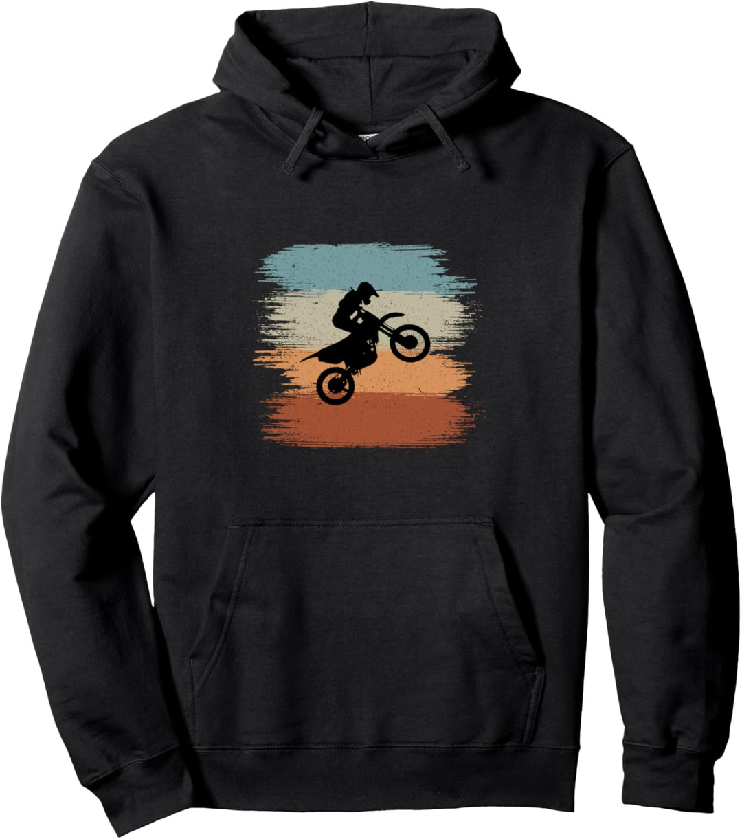 Retro Vintage Motocross Dirt Bike Biker Enduro Motorcross Pullover Hoodie
