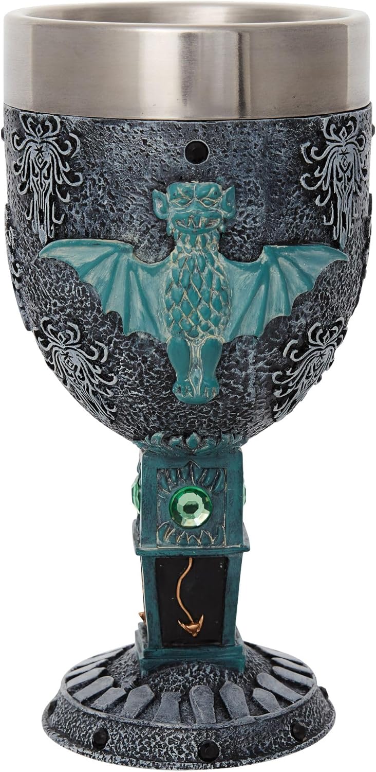 ENESCO Disney Showcase The Haunted Mansion Deko Kelch, Steinharz Edelstahl, Mehrfarbig, 7.09 Inch