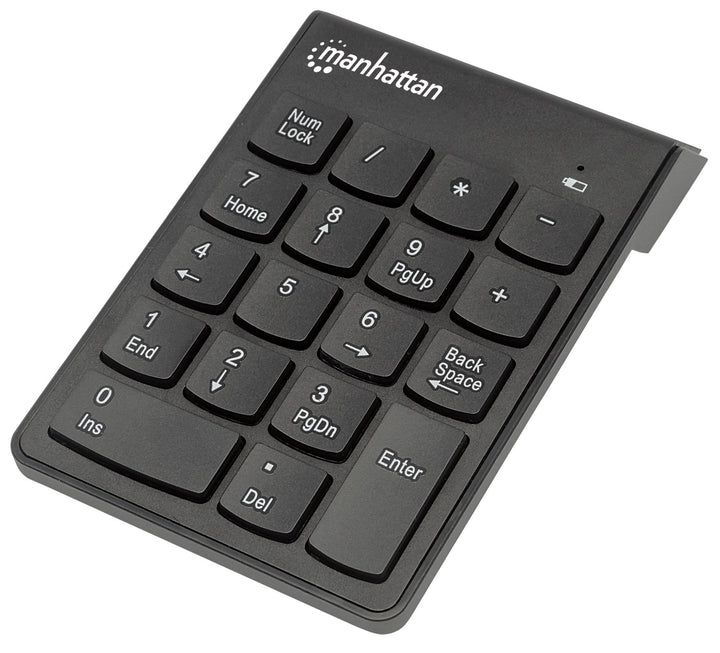 Manhattan Kabelloser USB-Nummernblock 18-Tasten schwarz, 178846, Kabellos