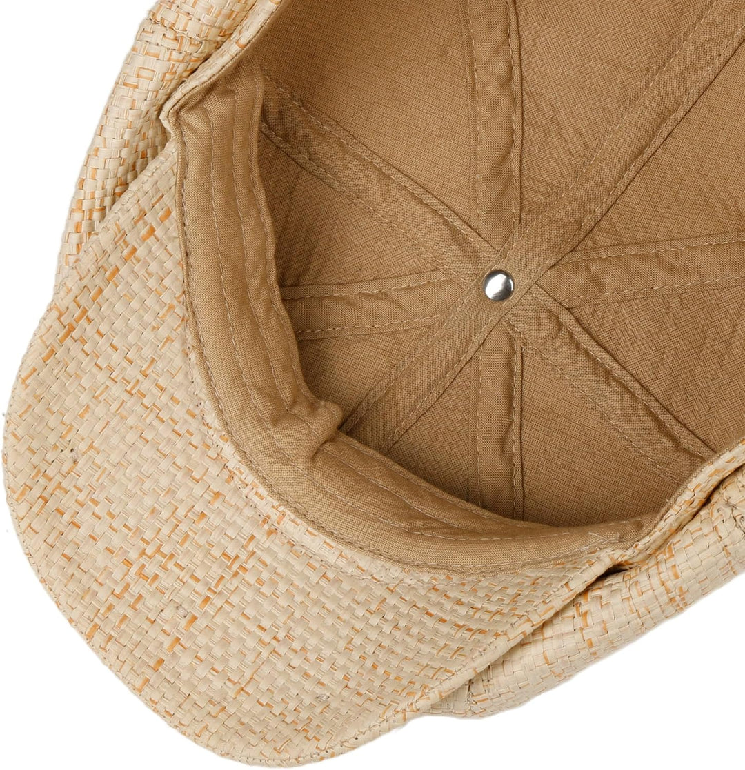 Stetson Hatteras New Toyo Flatcap Schirmmütze Ballonmütze Strohcap Herren - mit Schirm Frühling-Somm