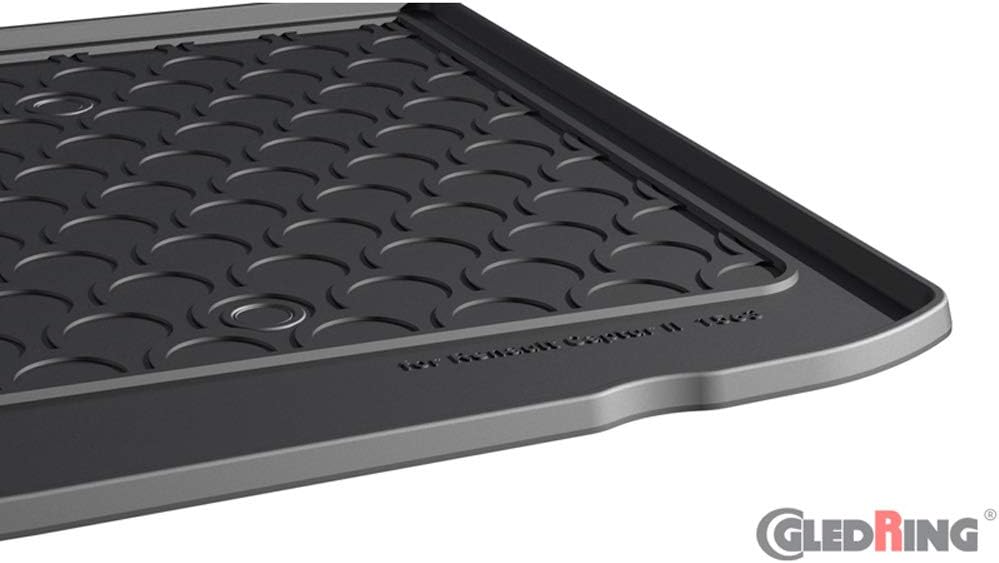 Gledring Rubbasol (Gummi) Kofferraumwanne kompatibel mit Renault Captur II 2020- (Höhe Variabele Lad