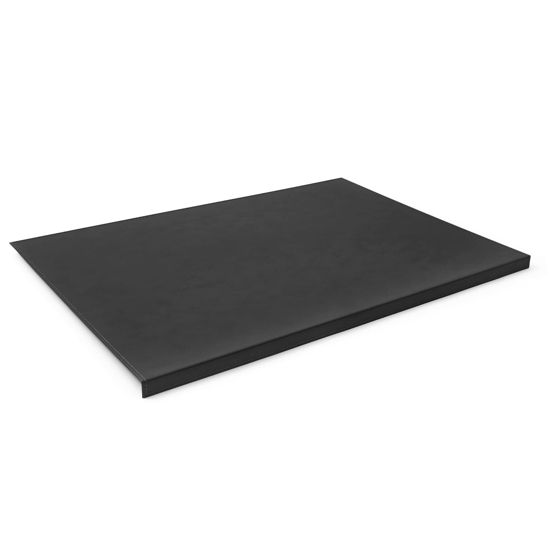 Eglooh - Calliope - Schreibtischunterlage Leder Schwarz mit Kantenschutz cm 50x35 - Gewinkelte Schre