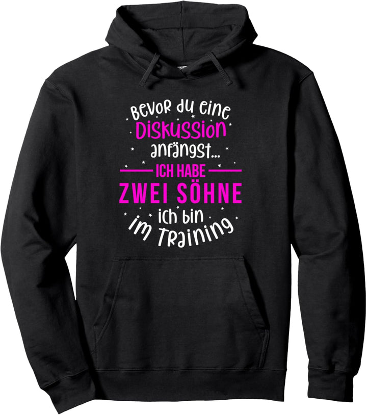 Ich habe zwei Söhne - Mutter und Söhne Pullover Hoodie