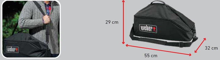 Weber 7160 Tasche Taske - Go-Anywhere, Schwarz, 90x45x30 cm 90x45x30 cm Einzeln, 90x45x30 cm Einzeln