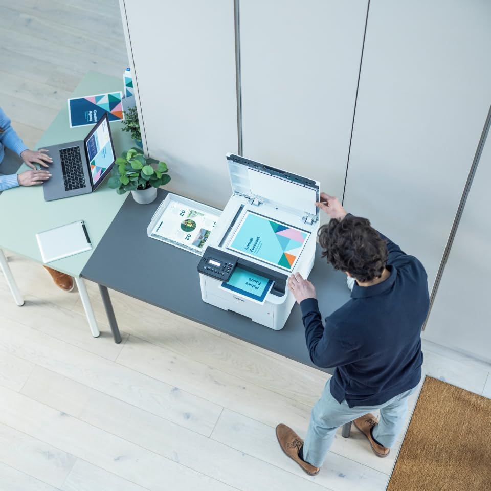 Brother DCP-L3520CDWE EcoPro - Kompaktes 3-in-1 Farb-LED Multifunktionsgerät mit WLAN/LAN und Duplex