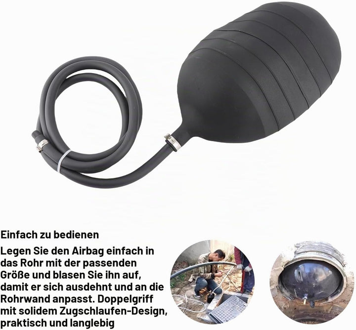 Premium PVC Aufblasbare Rohrstopfen, Verschleissnachweis und Luftdichte Abdichtung, Einfach zu Trans