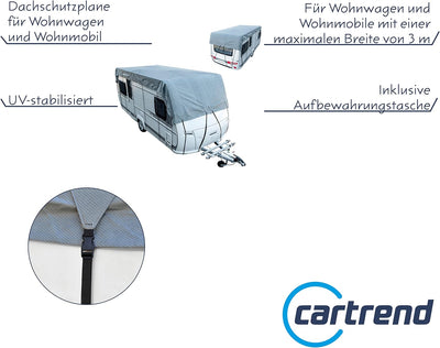 Cartrend Caravan Dachschutzplane Plane Dachplane Dachschutz Caravan Schutzhülle Abdeckplane Dachschu