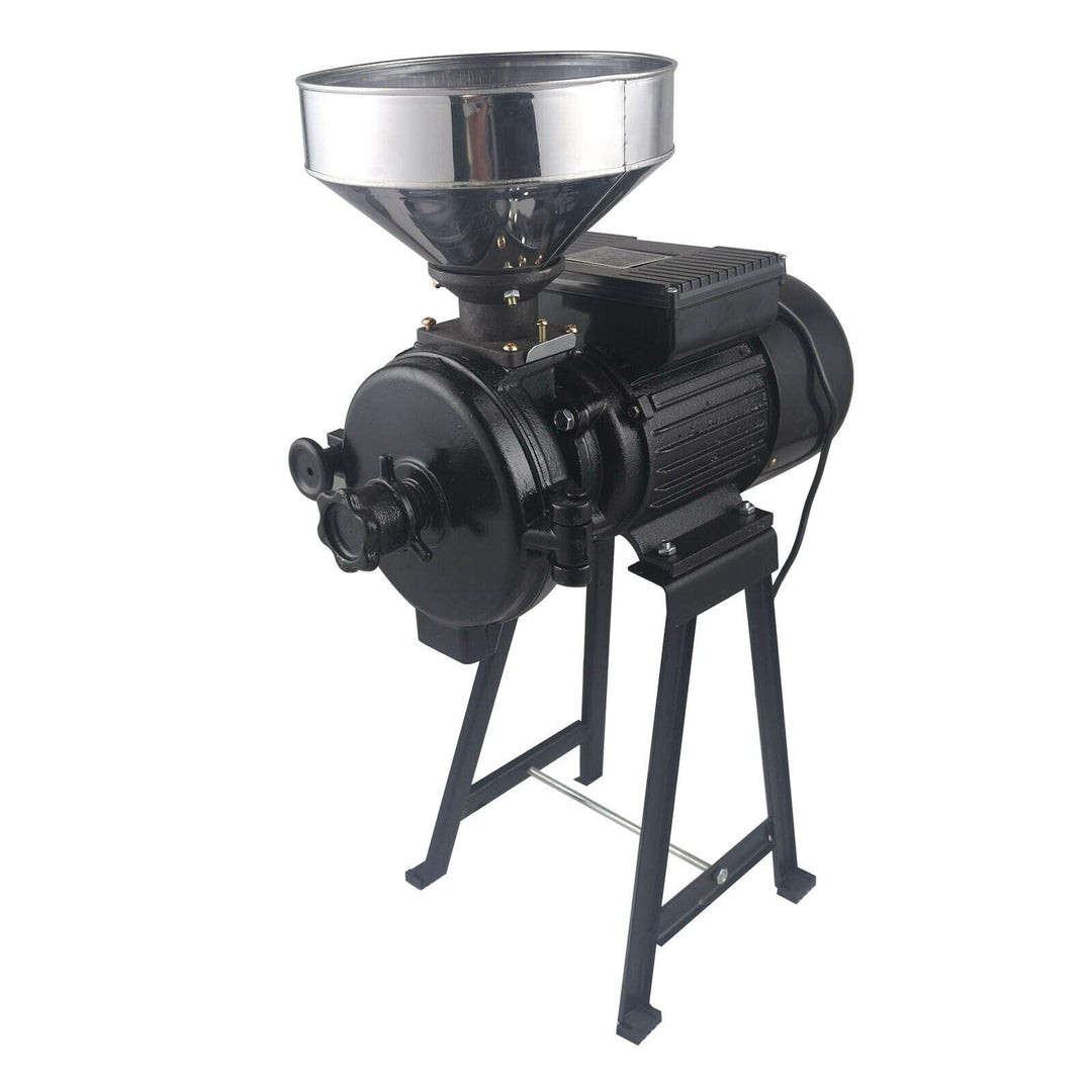 2200W Elektrisch Getreidemühle Korn Schleifmaschine Dry Kornmühle mit Trichter Mehlfuttermühle