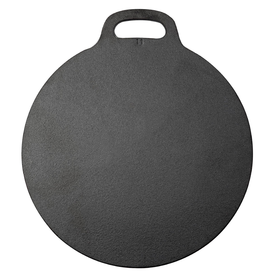 Victoria Grillplatte Gusseisen, Induktion Budare Dosa Pfanne 38cm für Pizza, Crepes, Feuer, Ofen, Gl