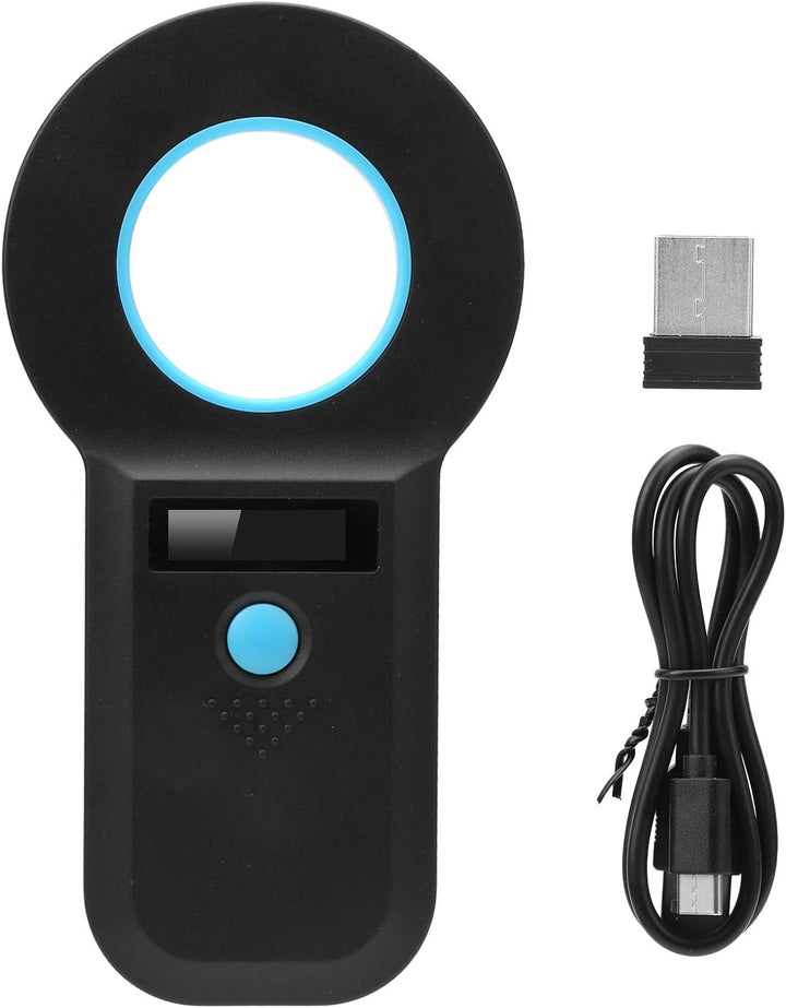FILFEEL Tier ID Lesegerät, Tierchip Leser Mikrochip Bluetooth Scanner für RFID Hühner/Enten/Gänse/Sc