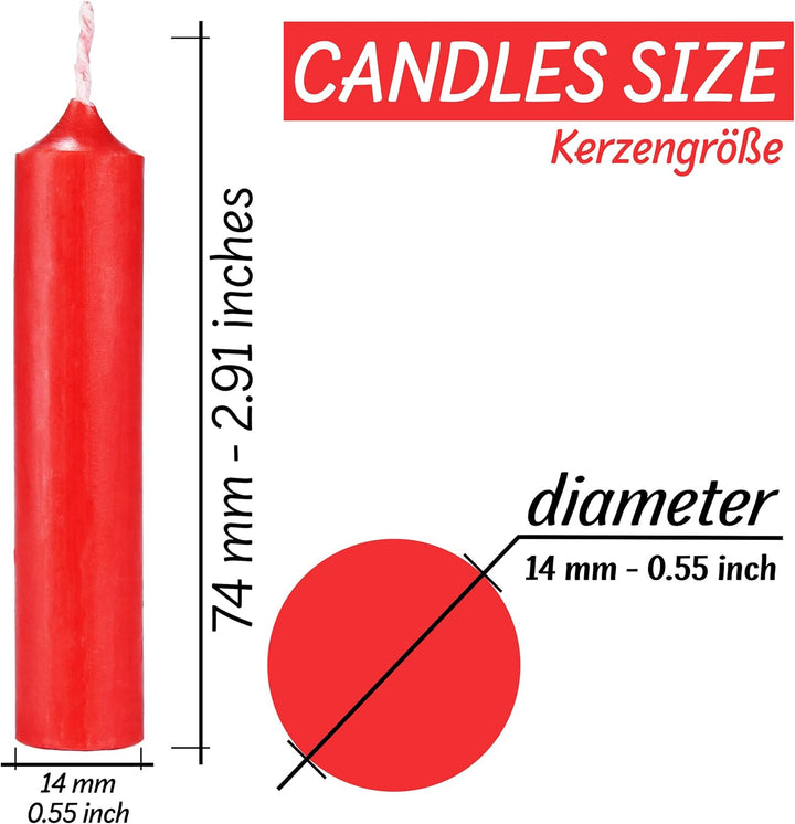 BRUBAKER Weihnachtspyramide aus Holz inkl. 50er Pack Pyramidenkerzen Rot - 55 cm grosse Holzpyramide