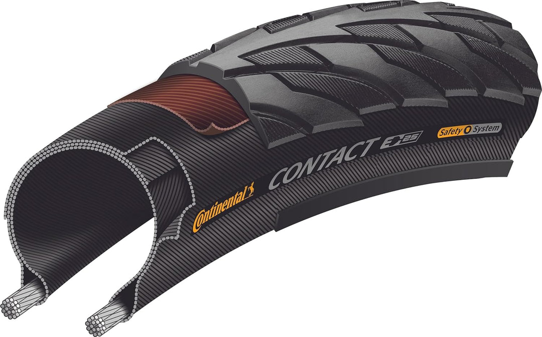 Continental Contact Reifen 28" | 700 X 35C | 28 X 1 3/8 X 1 5/8 Schwarz, 28" | 700 X 35C | 28 X 1 3/