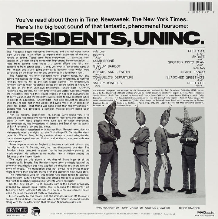 Meet the Residents, Vinyl