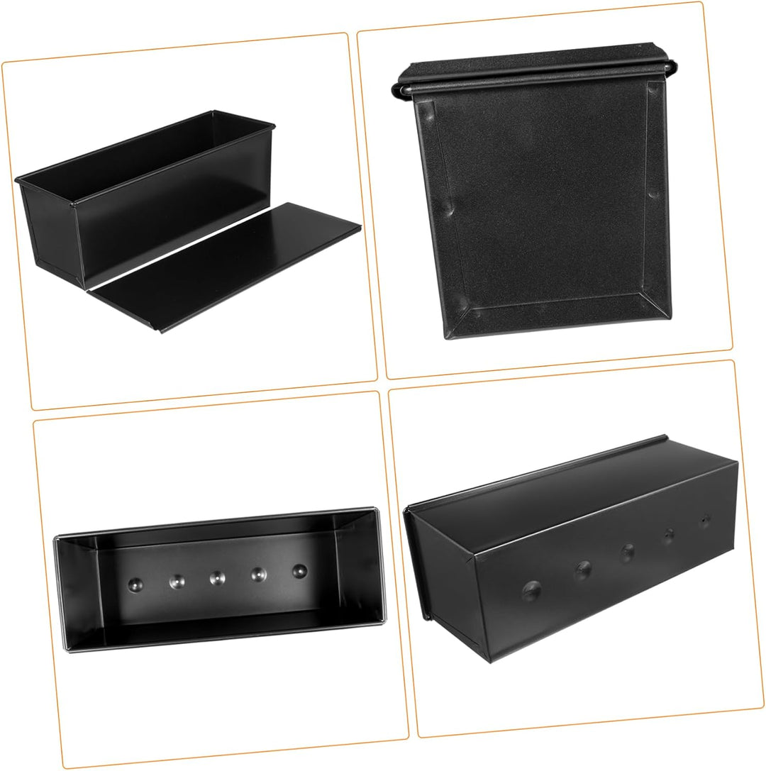 HEMOTON Toastbrot Backform Mit Deckel 13X4.8 Zoll Antihaft Laibpfanne Für Hausgemachtes Brot Und Toa