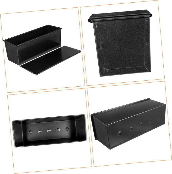 HEMOTON Toastbrot Backform Mit Deckel 13X4.8 Zoll Antihaft Laibpfanne Für Hausgemachtes Brot Und Toa