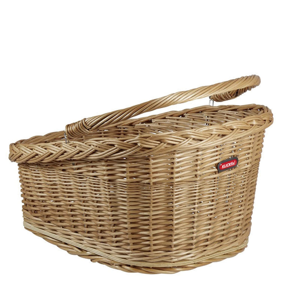 KLICKfix Unisex – Erwachsene Hinterrad-weidenkorb-2128053620 Hinterrad-Weidenkorb, schwarz, 47x37x26