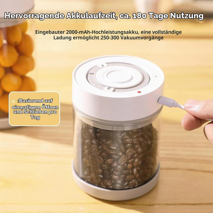 Minidiva Smart Vacuum Container, automatische elektrische luftdichte Glasbehälter für Lebensmittel K