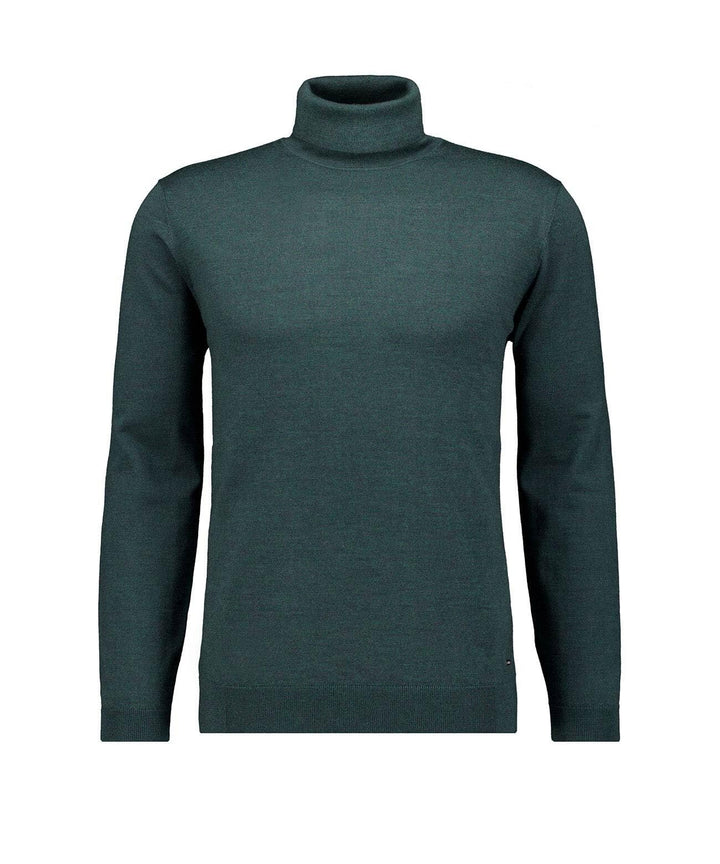 RAGMAN Herren Merino-Pullover Rollkragen S Dunkelgrün-035, S Dunkelgrün-035