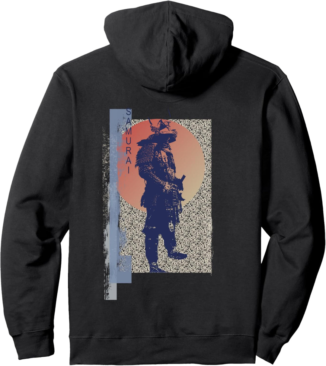 Samurai Warrior Bushido Vintage Japan Kampfkunst Männer Frau Pullover Hoodie