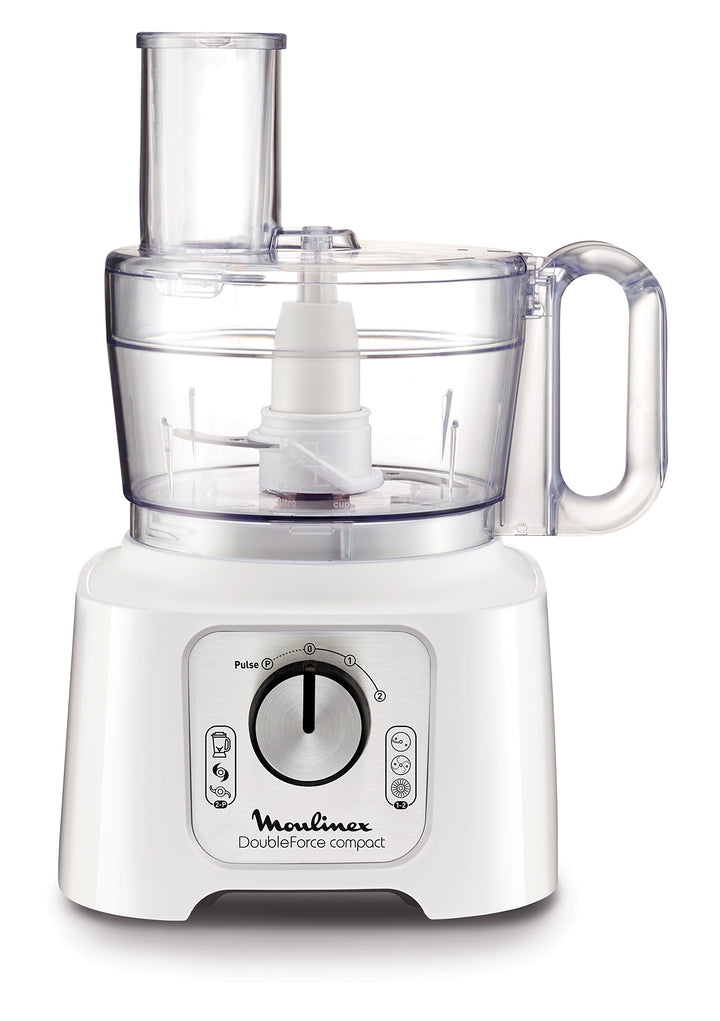 Moulinex doubleforce Kompakter 2,2 l 800 W weisser elektrischer Lebensmittelzerkleinerer – Picadoras