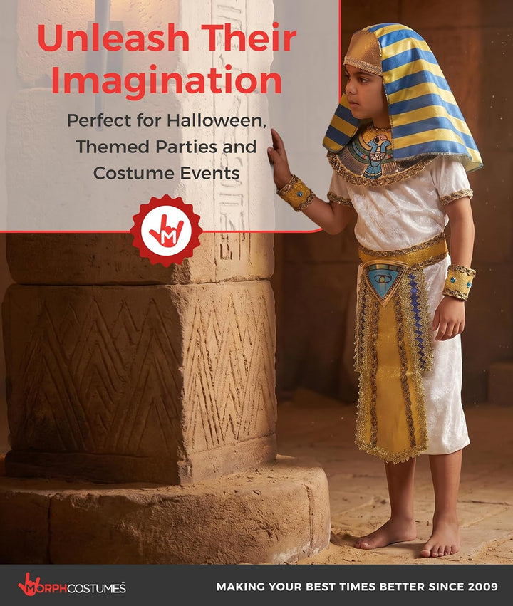 Fun Shack Kostüm Pharao Kinder, Pharao Kostüm Kinder, Kostüm Ägypter Kinder, Ägypten Kostüm Kinder,