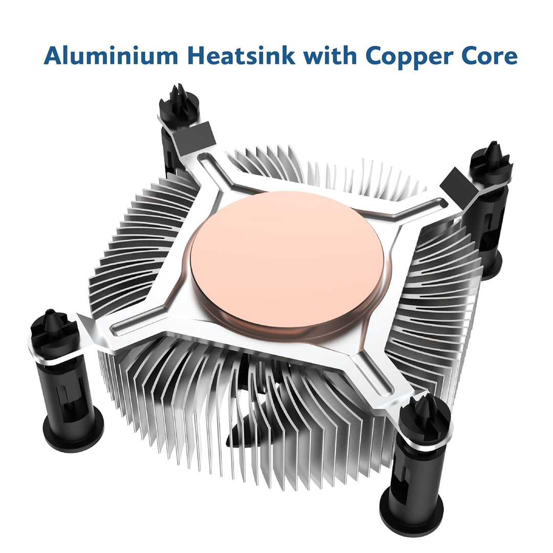 Akasa Aluminium Intel® LGA1700 Mini-ITX Cooler | Designed for Core™ i9 processors up to 73 TDP | 74