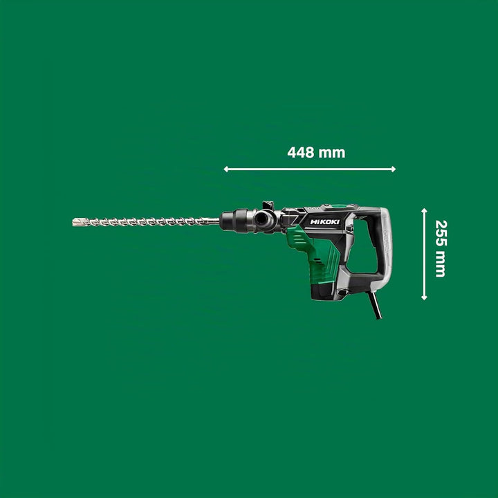HiKOKI Bohr- & Meisselhammer DH40MC (1100W, 7.1 J, 40 mm Bohrleistung in Beton, SDS-max-Werkzeugaufn
