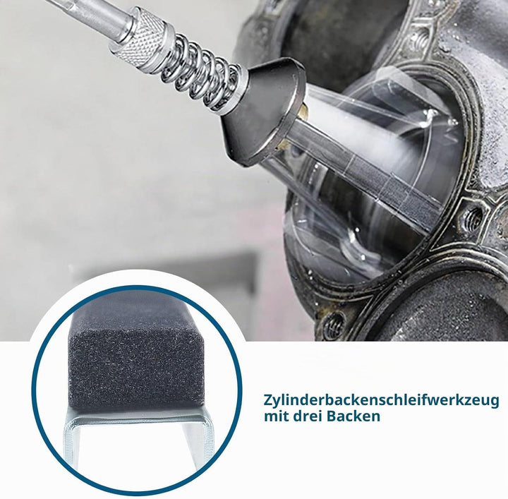 YINETTECH 2 Sätze Motorzylinder-Honsteine Ersatz 3-Backen Motorzylinder Honstein Auto Motorzylinder