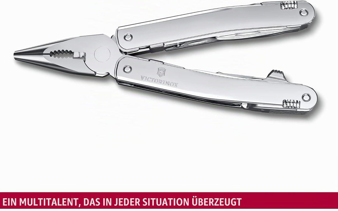 VICTORINOX Multifunktionswerkzeug Swiss Tool Spirit MX, 24 Funktionen, Swiss Made, Multitool mit Fes
