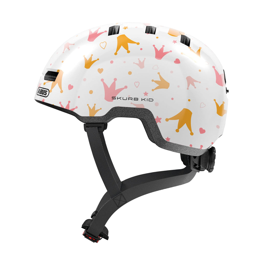 ABUS Kinderhelm Skurb Kid - robuster Fahrradhelm im Skater-Look mit Platz für einen Zopf und vielfäl