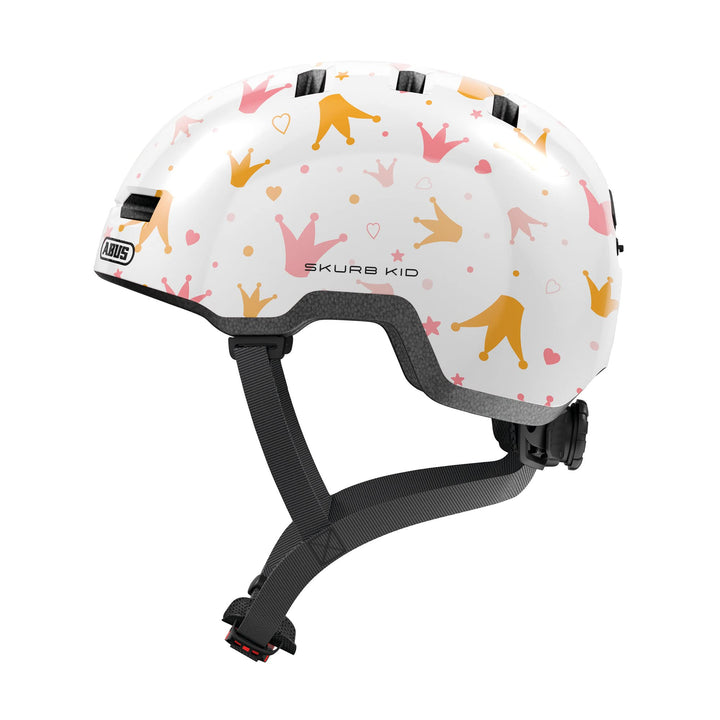 ABUS Kinderhelm Skurb Kid - robuster Fahrradhelm im Skater-Look mit Platz für einen Zopf und vielfäl
