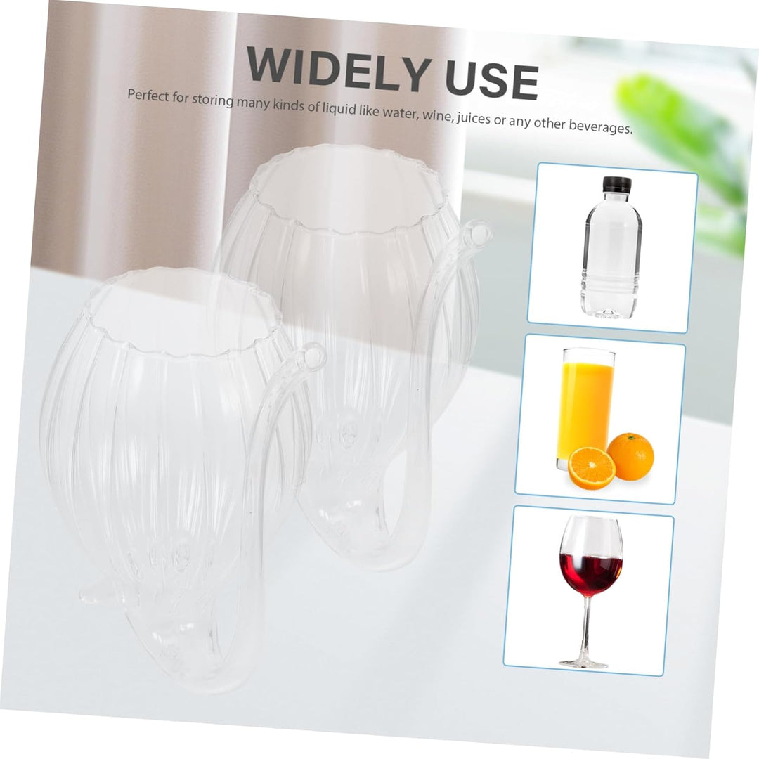 Cabilock 4 Stücke Cocktailgläser Vampir Weinglas mit Strohhalm Portwein Gläser Sektgläser Rotweinglä