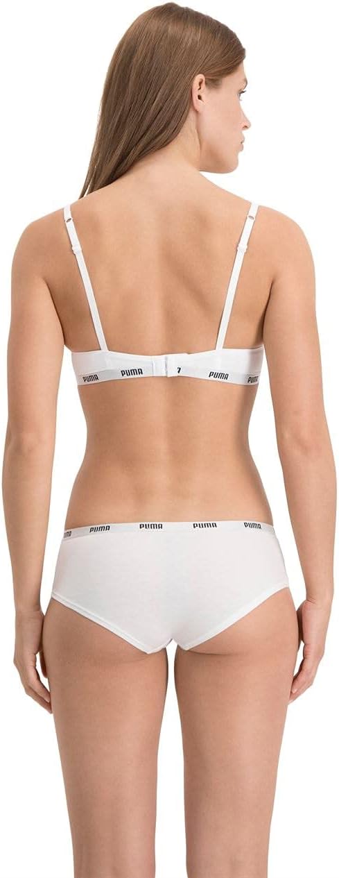 PUMA Damen Hipster Höschen (3er Pack) XS Weiss, XS Weiss