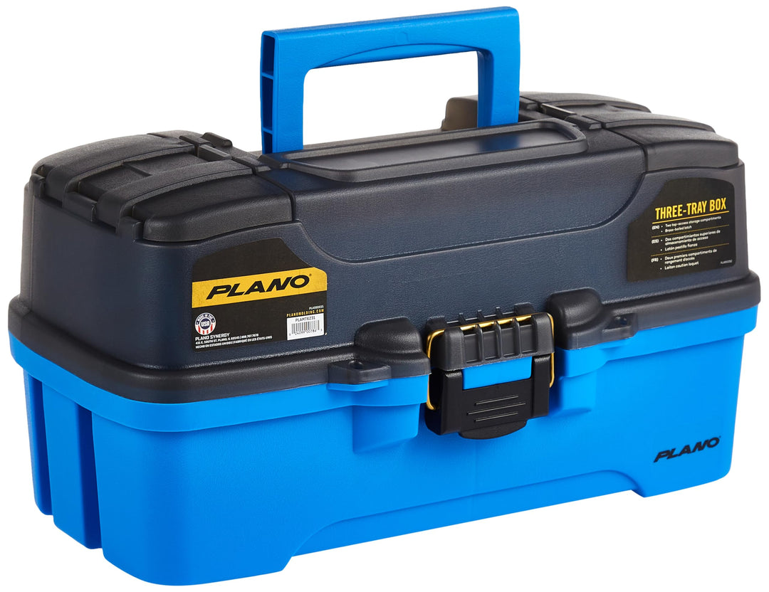 PLANO PLAMT6231 Angelausrüstungstaschen und -Boxen, hellblau/schwarz, Einheitsgrösse Drei Ablagen Bl