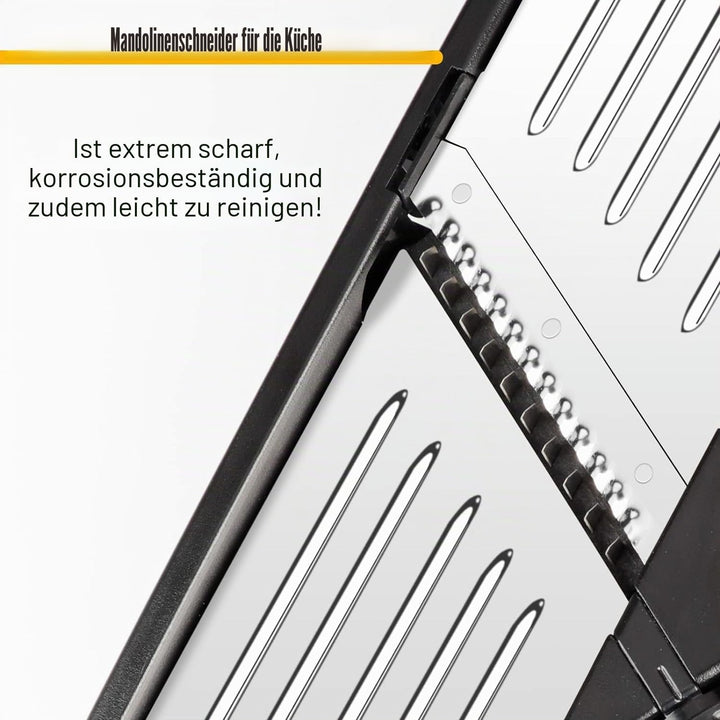 Gemüsehobel, 7-in-1 Verstellbar Mandoline Gemüsehobel, Multifunktion Scheiben, Julienne, Edelstahl G
