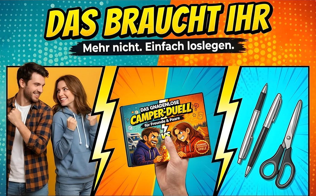Das gnadenlose Camper-Duell für Freunde & Paare: 1 gegen 1 Challenges für Paare & Freunde | Perfekt