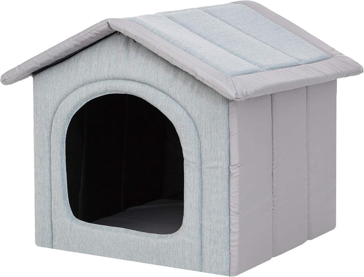 PillowPrim Hundehütte Hundehöhle Hundebett Hundehaus Katzenhöhle Tierbett XL - 60x55 cm hellgrau XL