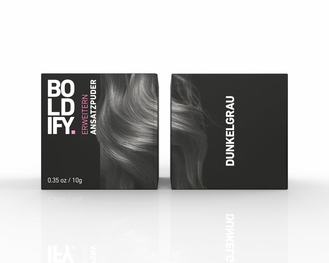 BOLDIFY Ansatzpuder ﻿Grosspackung - Haar Concealer zur Haarverdichtung für Frauen und Männer, Grauab