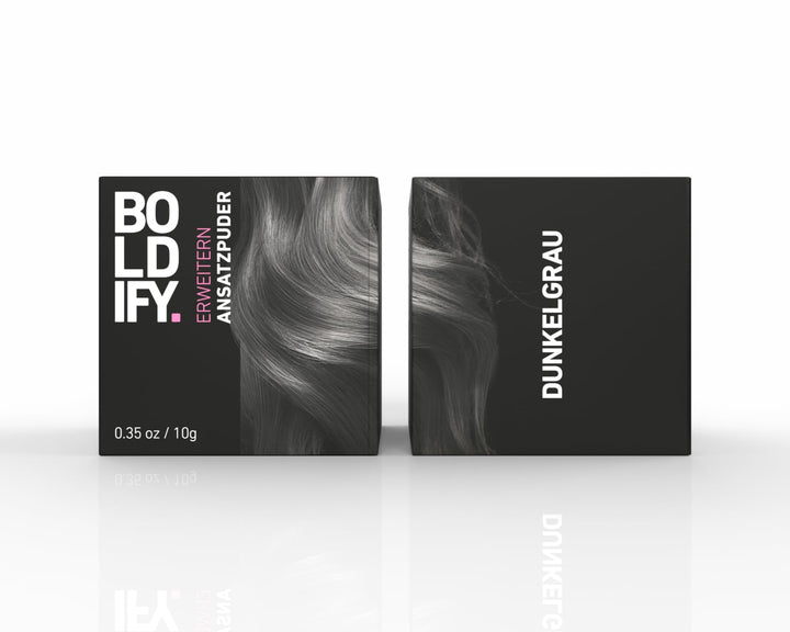 BOLDIFY Ansatzpuder ﻿Grosspackung - Haar Concealer zur Haarverdichtung für Frauen und Männer, Grauab