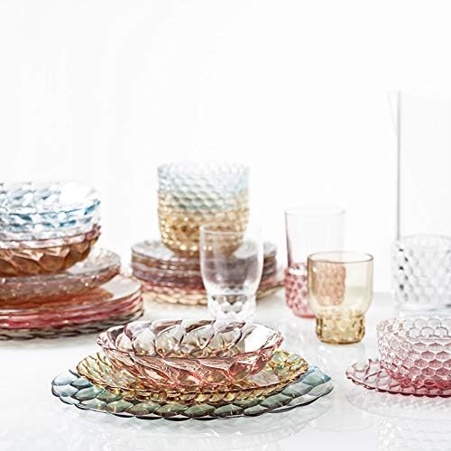 Kartell Jellies Family Tellern, tischtts, Gläsern, Schüsseln und Karaffen, Plastik, hell blau, 8.5