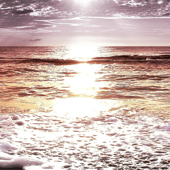 Runa Art Wandbilder Sonnenuntergang Strand 5 Teilig Bild auf Vlies Leinwand Deko Schlafzimmer Wohnzi